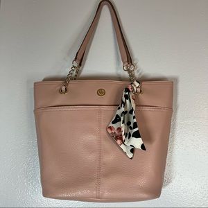 Anne Klein Pink Tote with Scarf